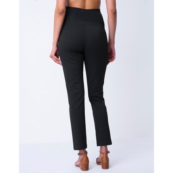 Seraphine Maternity Black Slim Over the Bump Trouser Work Pant Size 14 NWT - Picture 2 of 13